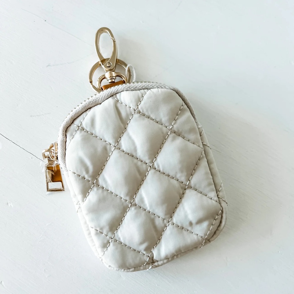 NEW Gigi clip on pouch - White
